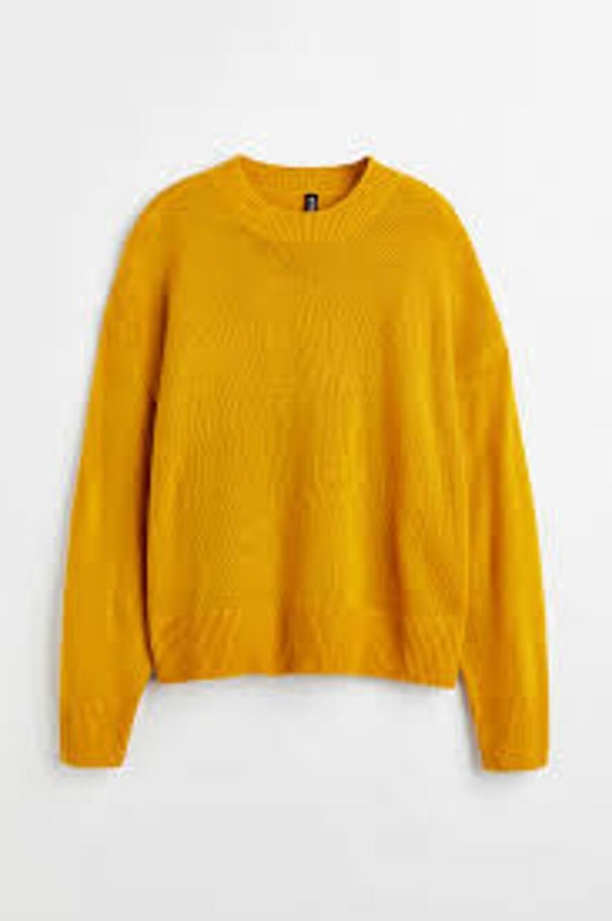 Divided H & M Goldenrod Long Sleeve Sweater, Sz S